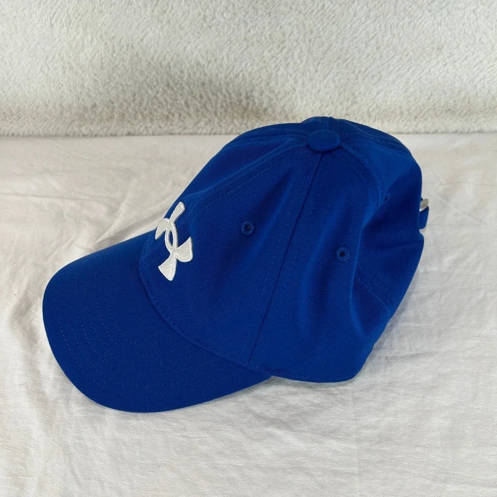 Under Armour Youth Baseball Cap Royal Blue Embroidered Logo Adjustable OSFM Hat‎